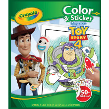 Toy Story 4 Colour & Sticker Book