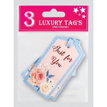 Gift Tag English Rose 3Pk