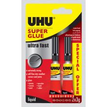 Uhu 3g Super Glue Twin Pack