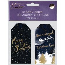 10 Gift Tags Starry Skies