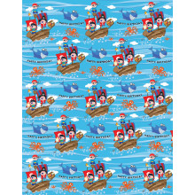 Flat Gift Wrap Pirates GW2561