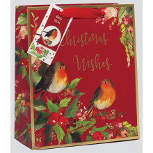 Gift Bag Red Robin Medium