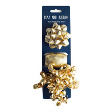 Gold Bow, Cop & Curl Set 3 Piece