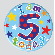 Age 5 Mix 55mm Small Badges