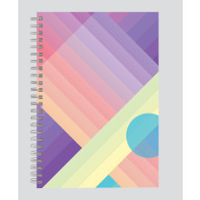 A5 Shades &Shapes Twin Wire Notebook
