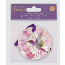 Gift Tag Hummingbird 2pk