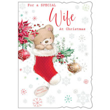 Wife Cute 50 Xmas Card