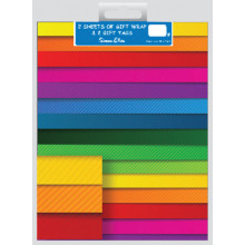 Flat Wrap & Tags Bright Stripes F2556
