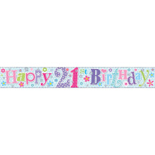 2.5m Party Banner Age 21 Female