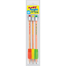 Funky Foam Grip Pencils 3'S