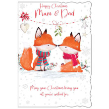 Special Couple Cute 50 Xmas Card