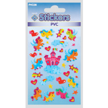 PVC Stickers Cute Ponies PVC08