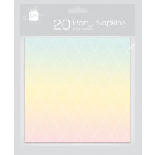Napkins Party Rose 2 Ply 20s