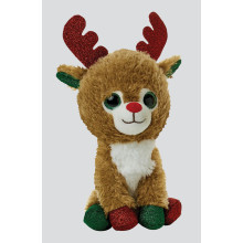 20cm Reindeer With Glitter Feet