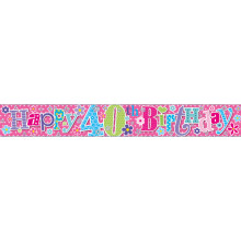 2.5m Party Banner Age 40 Female