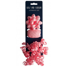 Light Pink Bow Cop & Curl Set 3 Piece