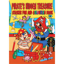 Pirates Sticker/Colouring Book A4 20pgs