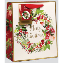 Gift Bah Holly Wreath Medium