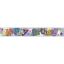 2.5m Party Banner Open Birthday