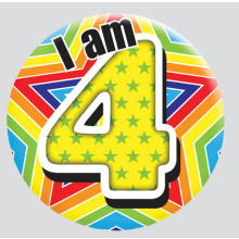 Age 4 Mix 55mm Small Badges