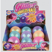 Light Up Glitter Squeeze Balls Assorted