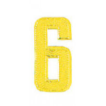 Roman Labels Gold Numerals No.6