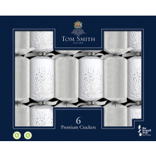 6x35cm Silver & White Crackers