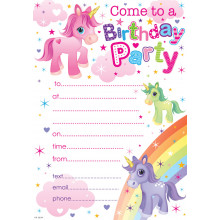 Invitation Pads Unicorn 20s HP106