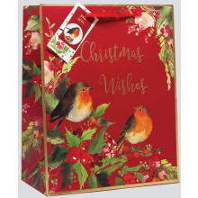 Gift Bag Red Robin Large