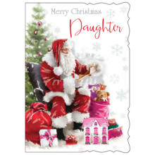 Granddaughter Juvenile 50 Xmas Card