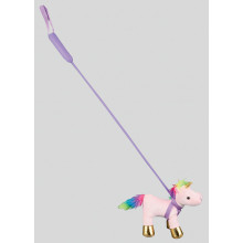 Plush Unicorn On Lead 20cm 2 Assorted