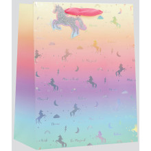Large Gift Bag Unicorn Silhouette