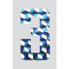 Roman Labels Holographic Numerals No.3