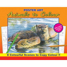 Animals Colouring Book 16 Pages 4 Asstd