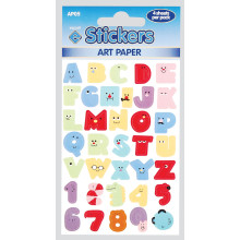 Artpaper Stickers Comic Number/Letters