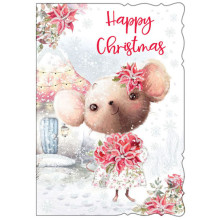 Niece Cute 50 Xmas Card