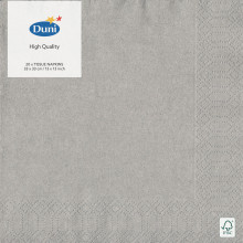 Silver Napkins 33cm 3 Ply 20's
