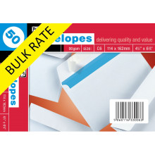 S1003B C6 White Peel & Seal Envelopes