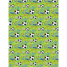 Flat Gift Wrap Football GW2578