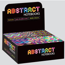 A7 Abstract Poly Banded Notebook Asst
