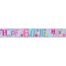 2.5m Party Banner Age 60 Female