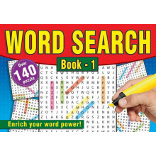 A5 Wordsearch Book Landscape 160p 4 Asst