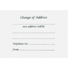 Change Of Address Cards 6s