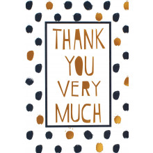 Thank You Cards Text/Dots IW308