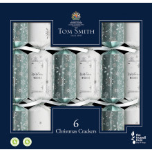 6x35cm Silver & White Crackers