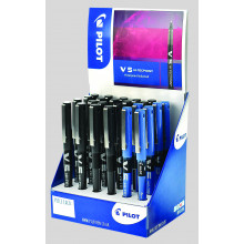 V5 Hi-Tecpoint Pens Blue/Black Display