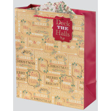 Gift Bag Festive Text Large