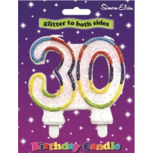 Simon Elvin Age 30 Milestone Candle