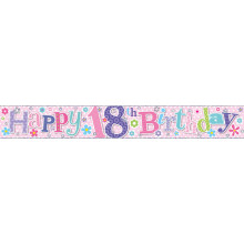2.5m Party Banner Age 18 Female