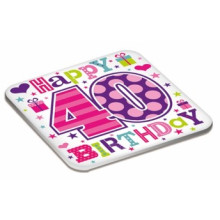Age 40 Fem Coaster